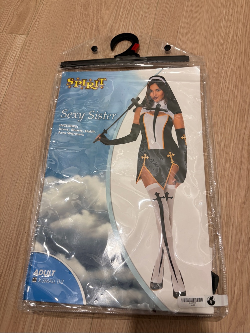 Spirit Sexy Sister Costume - Black & White with Gold Accents